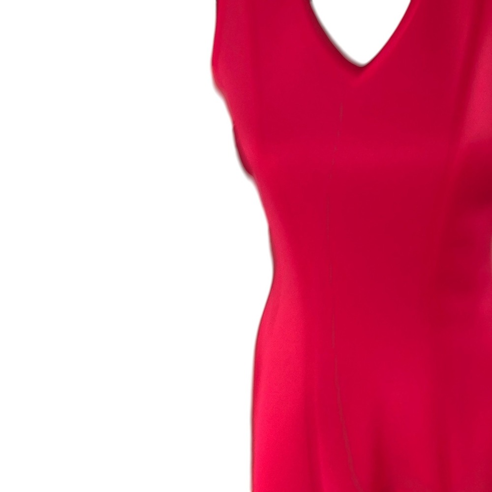 Donna Ricco NWT Pink Fit Flare Sleeveless V-Neck Party Wedding Guest Dress Sz 4 - Picture 4 of 15